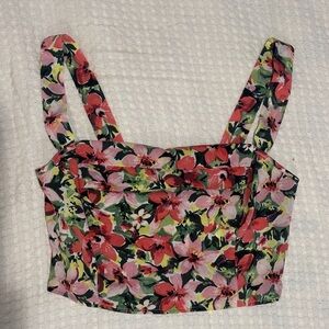 Lulus Floral Colorful Top